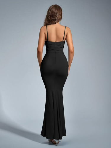 Bodycon Spaghetti Strap Formal Maxi Dress