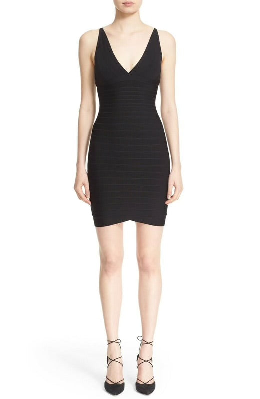 Bandage Cocktail Black Dress