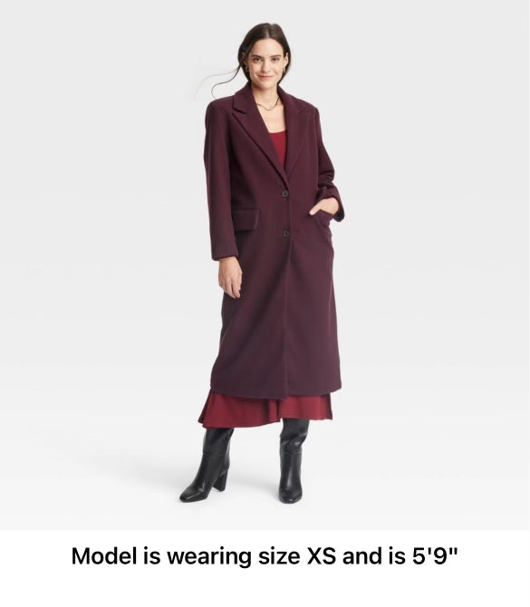 Women's Faux Wool Topcoat